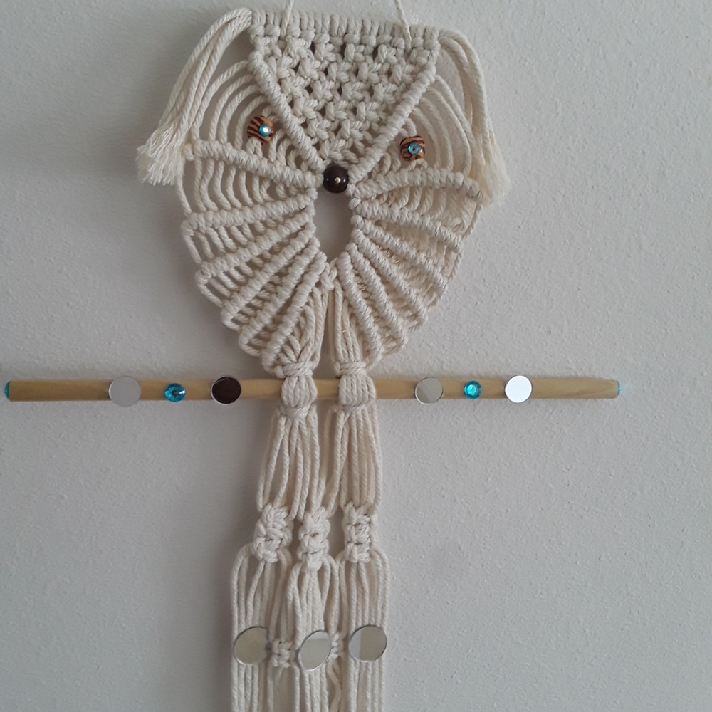 Macrame Hanging Owl